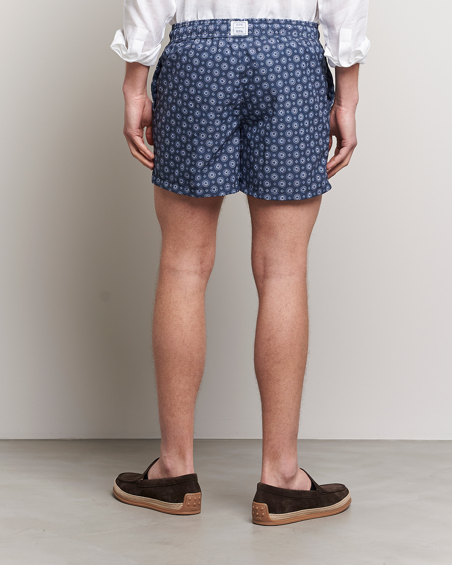Herr | Badbyxor | Ripa Ripa | Printed Swimshorts Blue