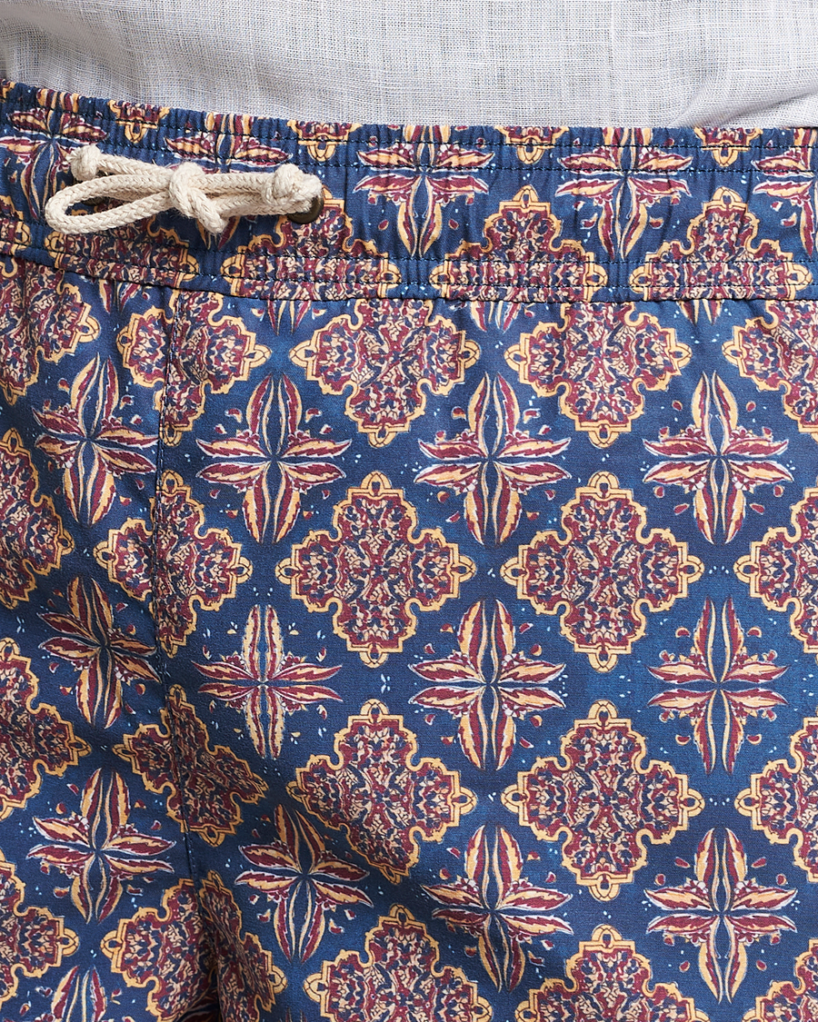 Herr | Badbyxor | Ripa Ripa | Printed Swimshorts Blue