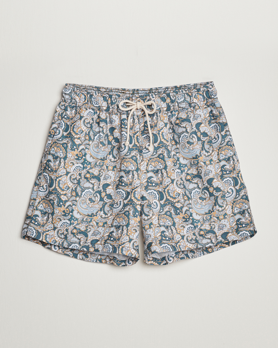 Herr | Badbyxor | Ripa Ripa | Printed Swimshorts Green