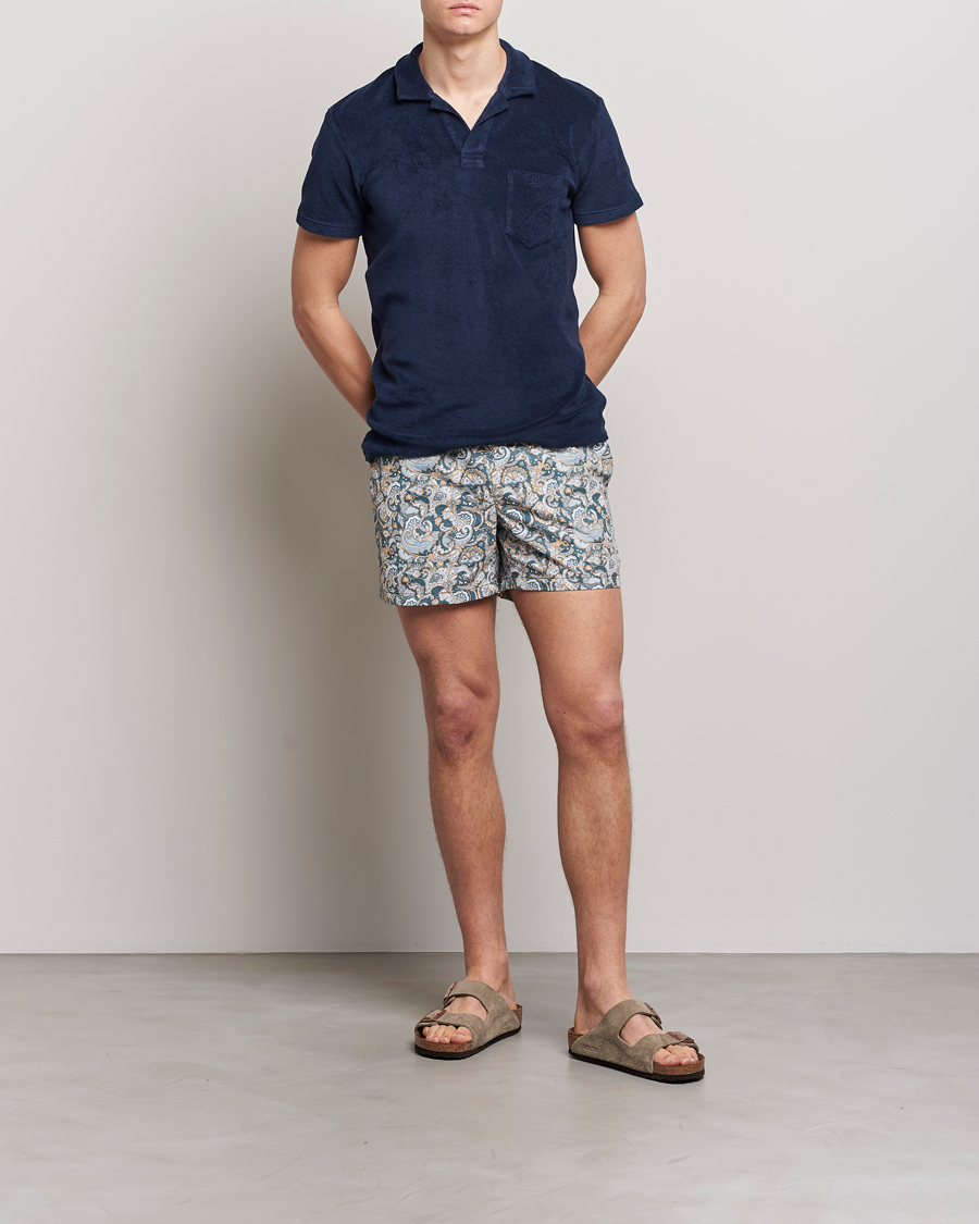 Herr | Badbyxor | Ripa Ripa | Printed Swimshorts Green