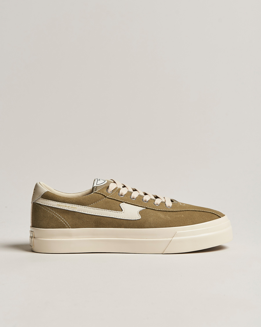 Herr | Stepney Workers Club Dellow S-Strike Suede Sneaker Moss/Ecru | Stepney Workers Club | Dellow S-Strike Suede Sneaker Moss/Ecru