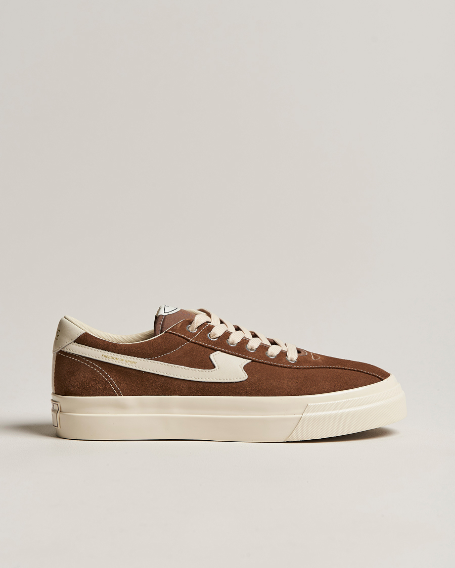 Herr | Stepney Workers Club Dellow S-Strike Suede Sneaker Bark/Ecru | Stepney Workers Club | Dellow S-Strike Suede Sneaker Bark/Ecru