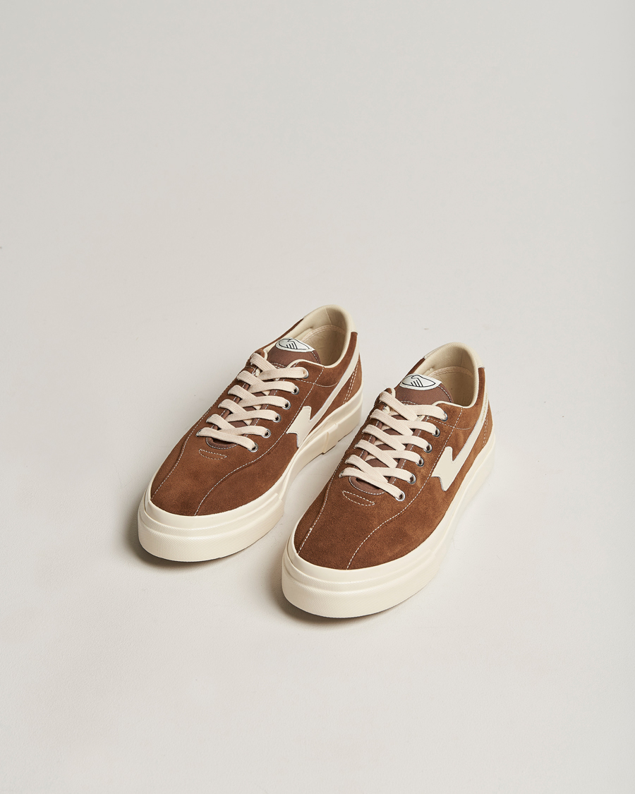 Herr | Stepney Workers Club Dellow S-Strike Suede Sneaker Bark/Ecru | Stepney Workers Club | Dellow S-Strike Suede Sneaker Bark/Ecru