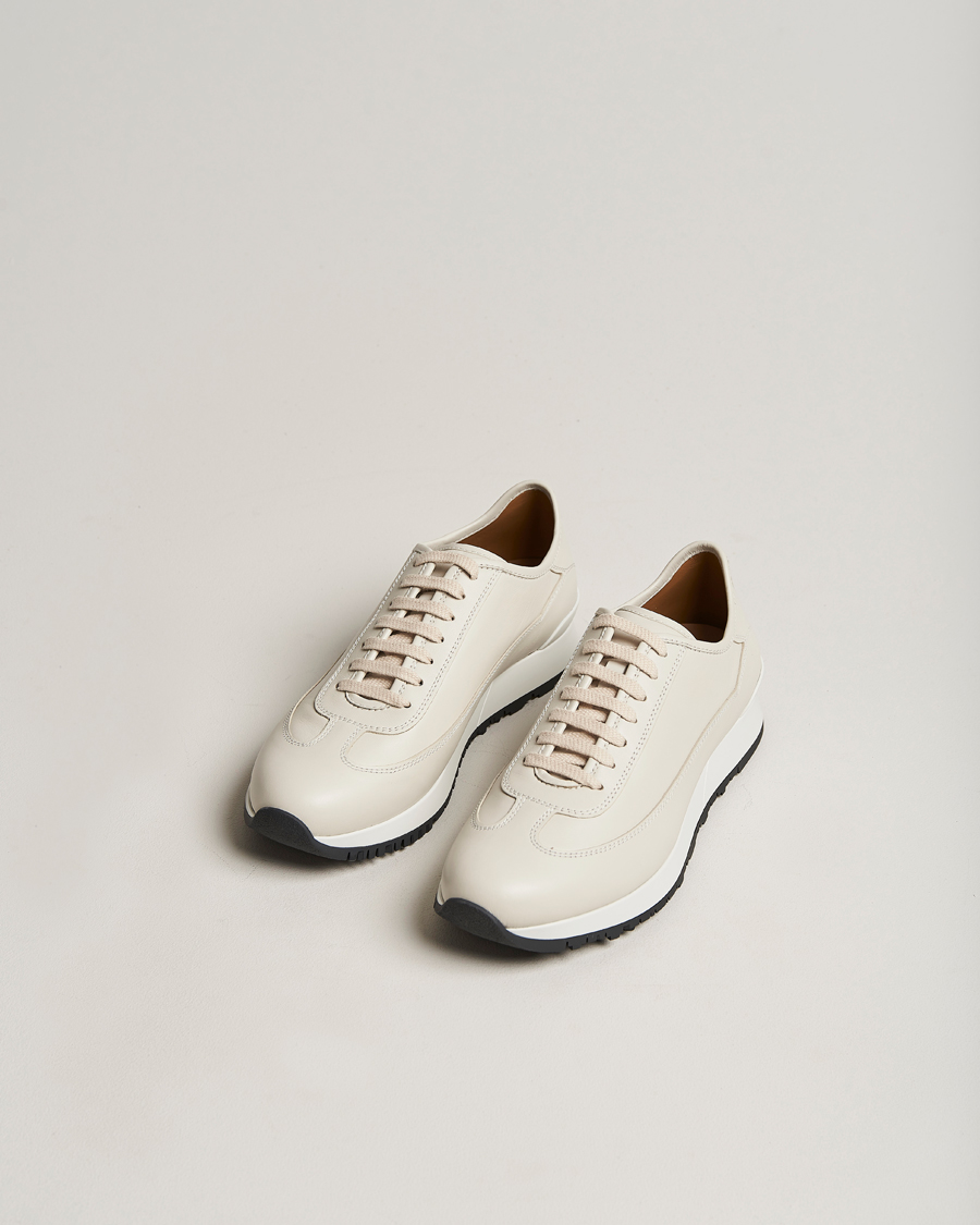 Herr | John Lobb Hurlingham Running Sneakers Off White | John Lobb | Hurlingham Running Sneakers Off White