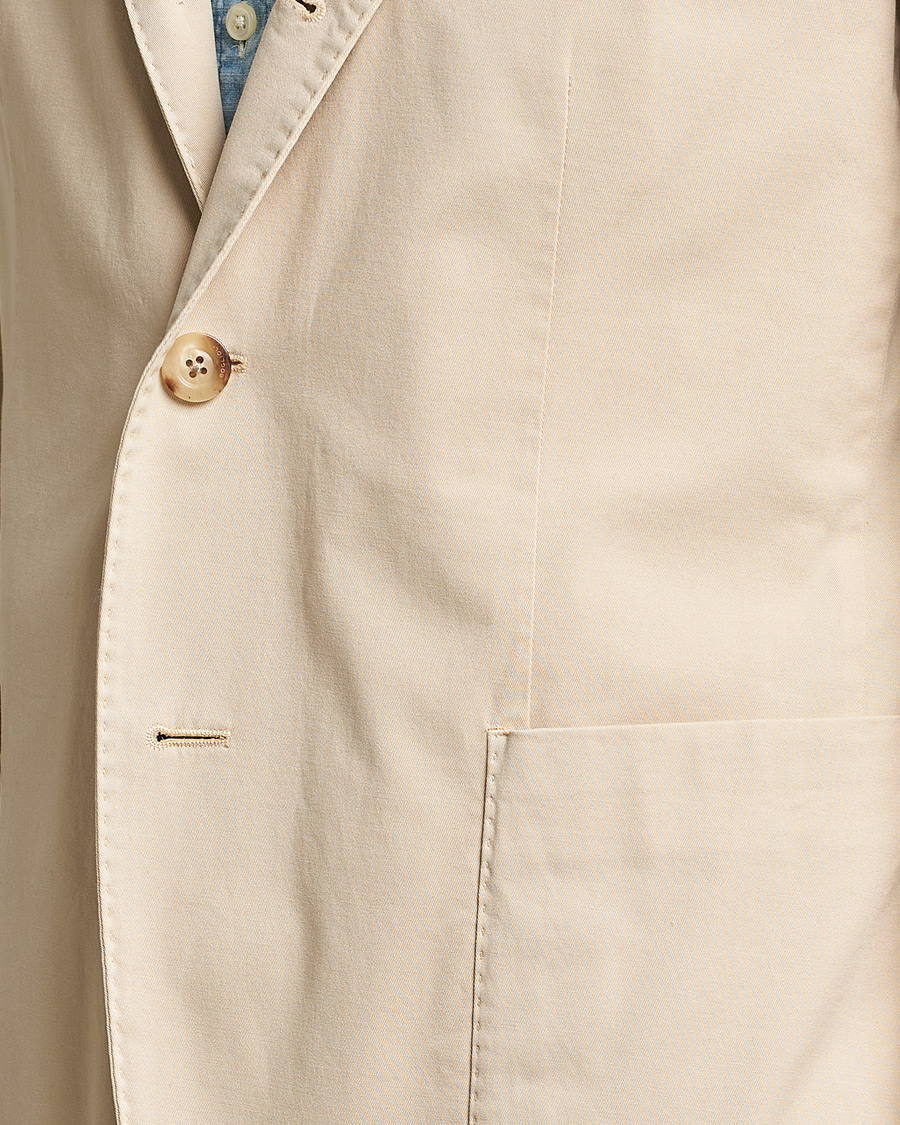Herr | Kavajer | Boglioli | K Jacket Cotton Stretch Blazer Light Beige