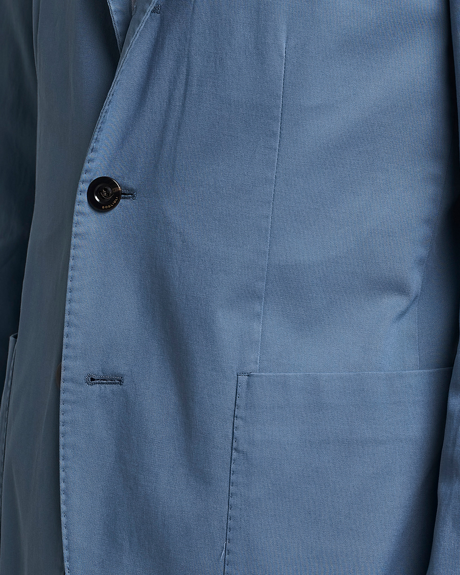 Herr | Kavajer | Boglioli | K Jacket Cotton Stretch Blazer Dusty Blue