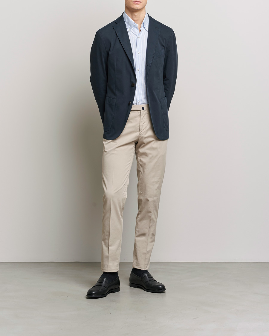 Herr | Kavajer | Boglioli | K Jacket Cotton Stretch Blazer Navy