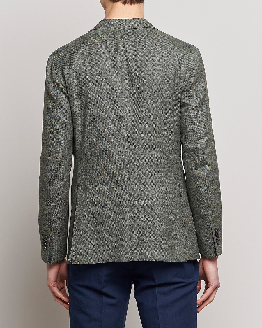 Herr | Kavajer | Boglioli | K Jacket Wool Hopsack Blazer Sage Green