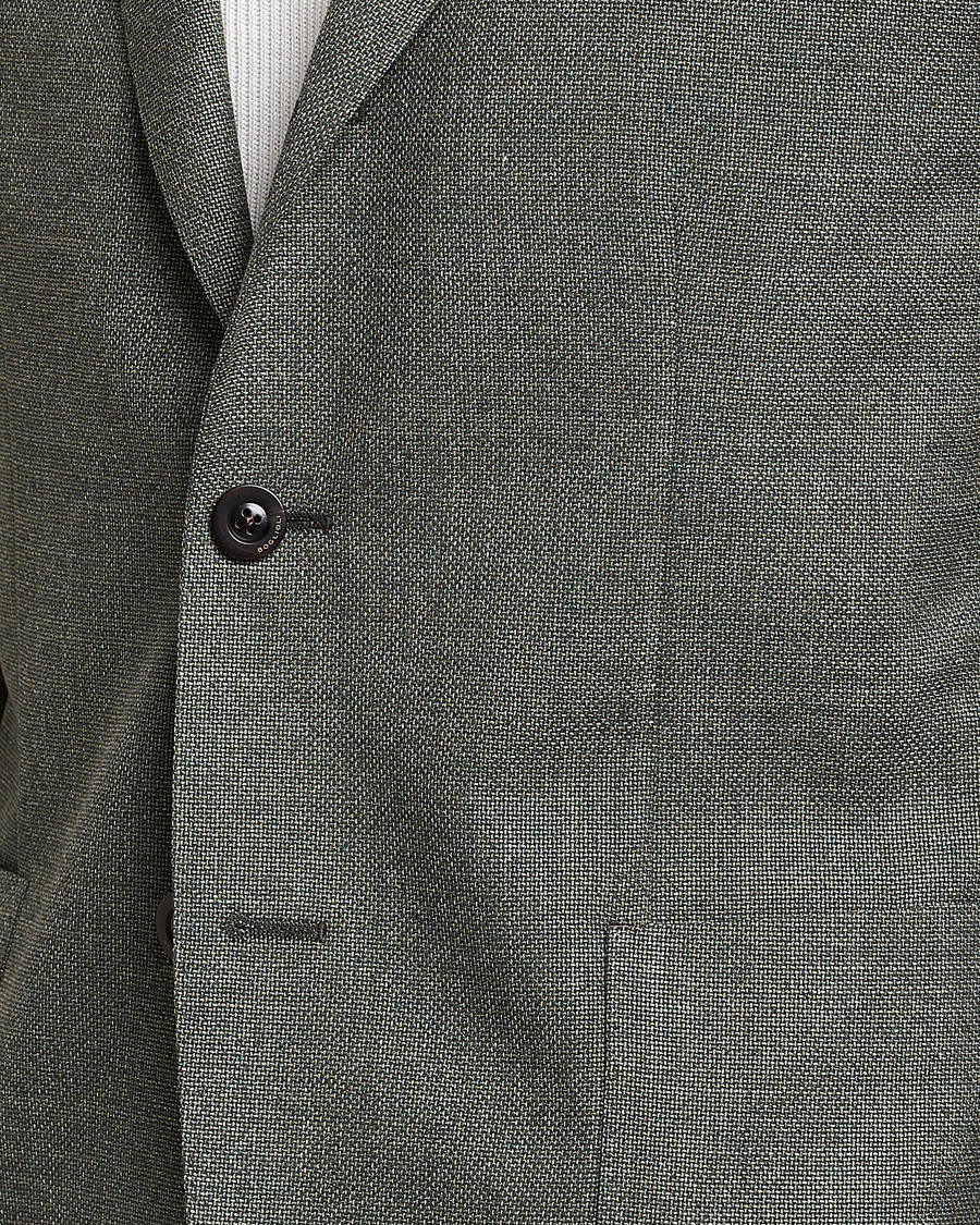 Herr | Kavajer | Boglioli | K Jacket Wool Hopsack Blazer Sage Green