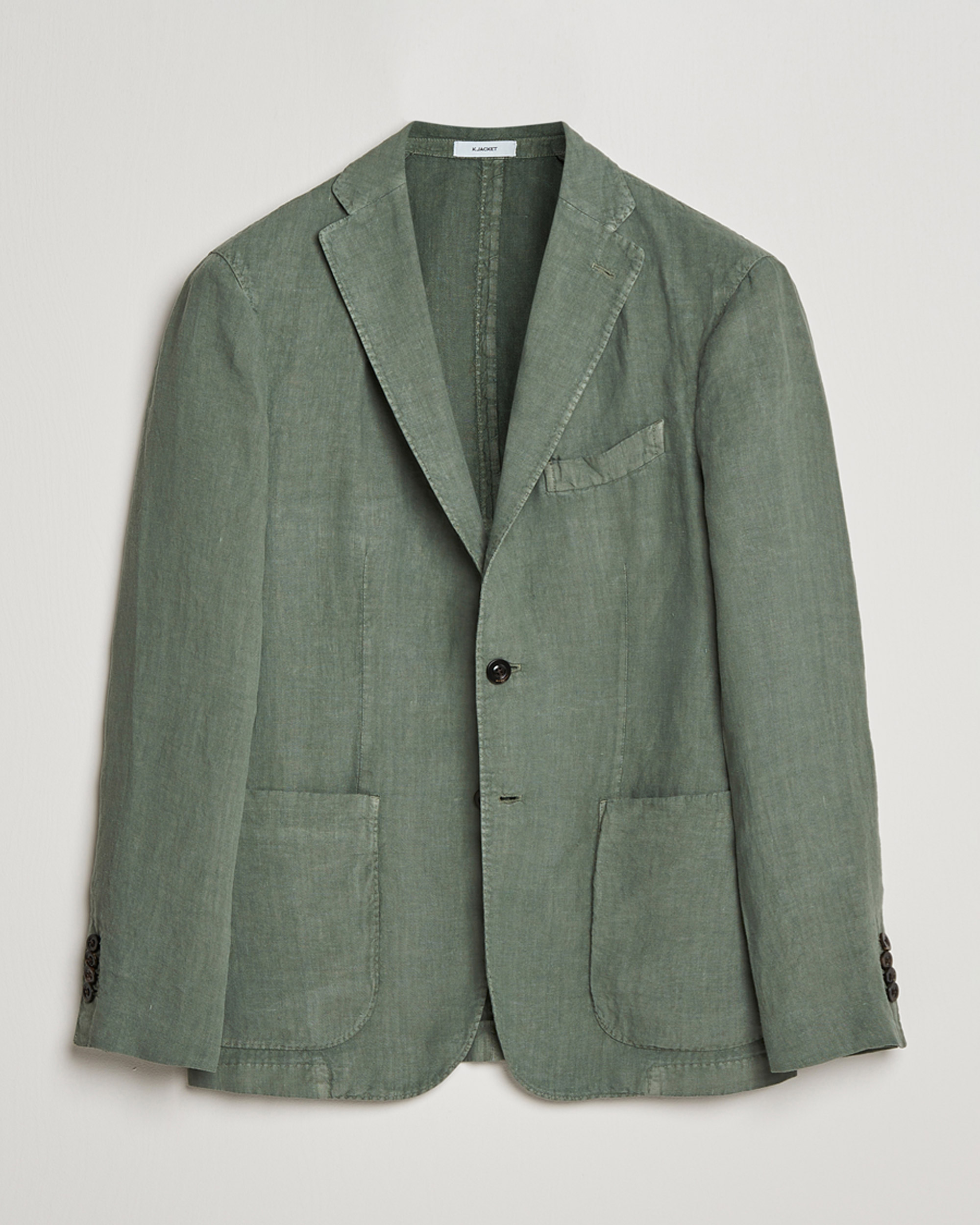 Herr | Kavajer | Boglioli | K Jacket Linen Blazer Sage Green