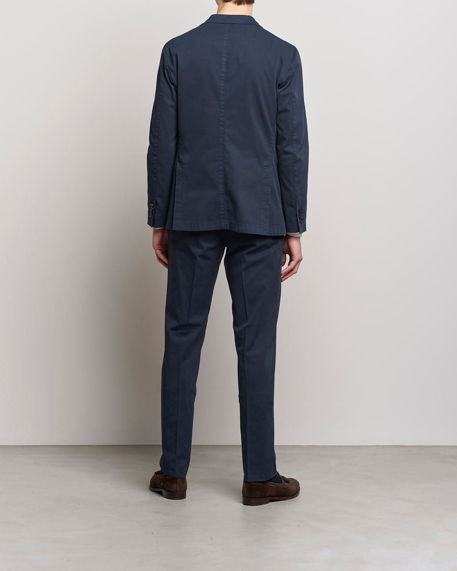 Herr | Kostymer | Boglioli | K Jacket Cotton Stretch Suit Navy