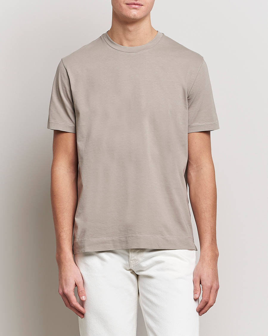 Herr |  | Boglioli | Short Sleeve T-Shirt Washed Grey