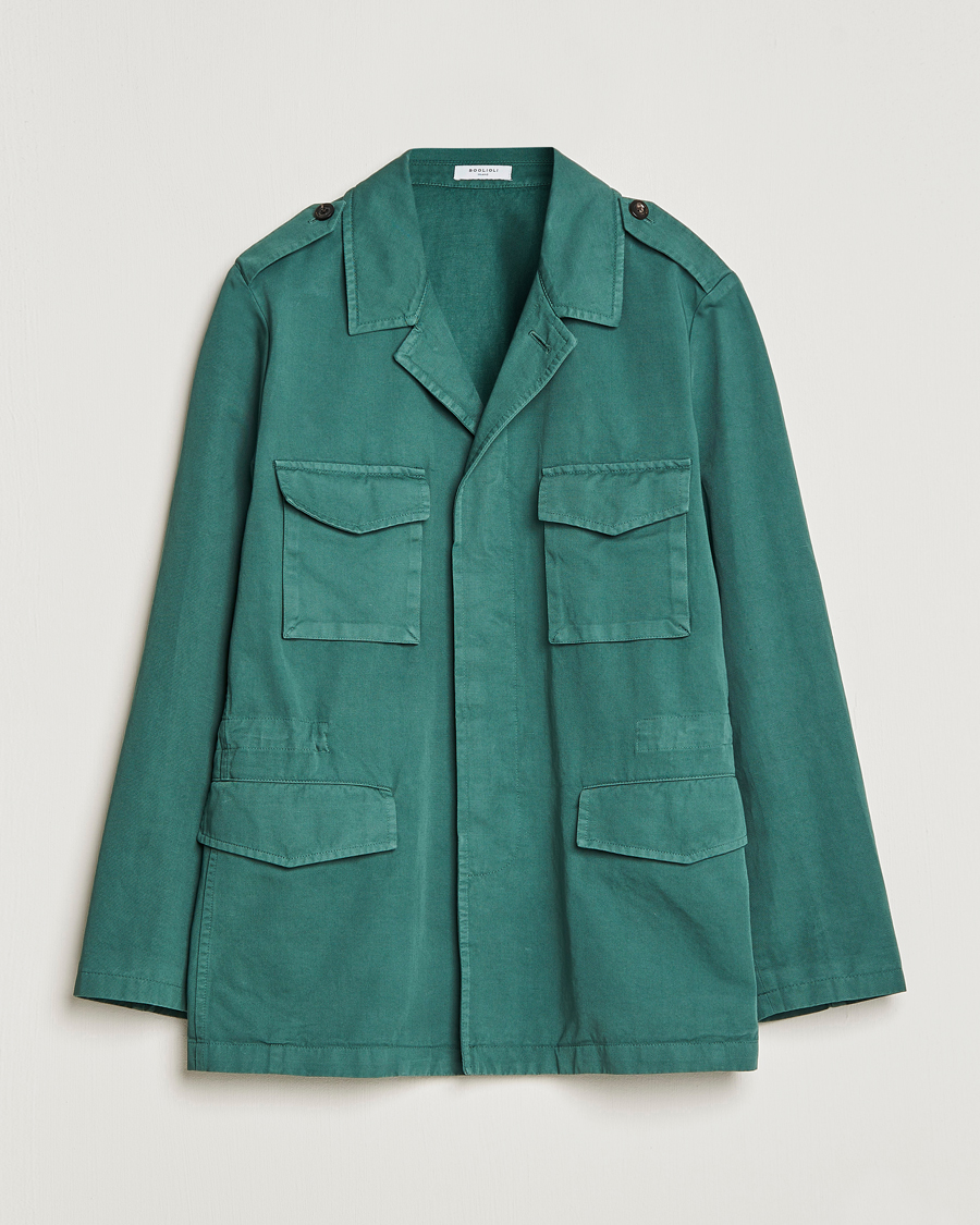 Herr | Jackor | Boglioli | Field Jacket Dark Green