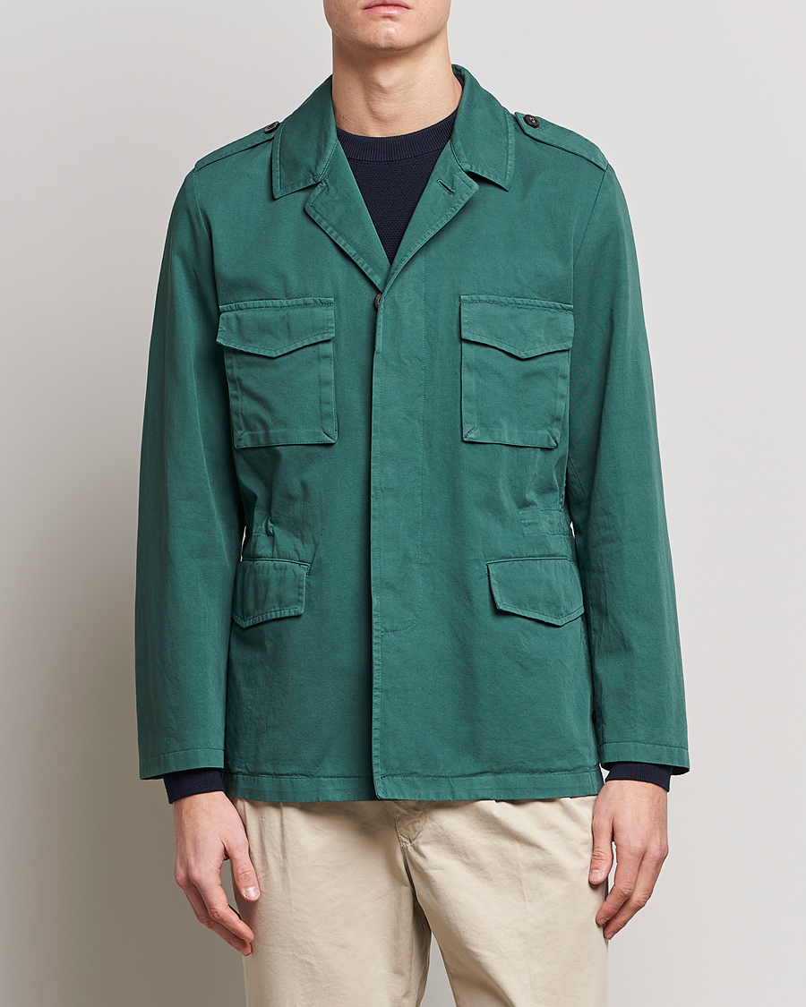 Herr | Jackor | Boglioli | Field Jacket Dark Green