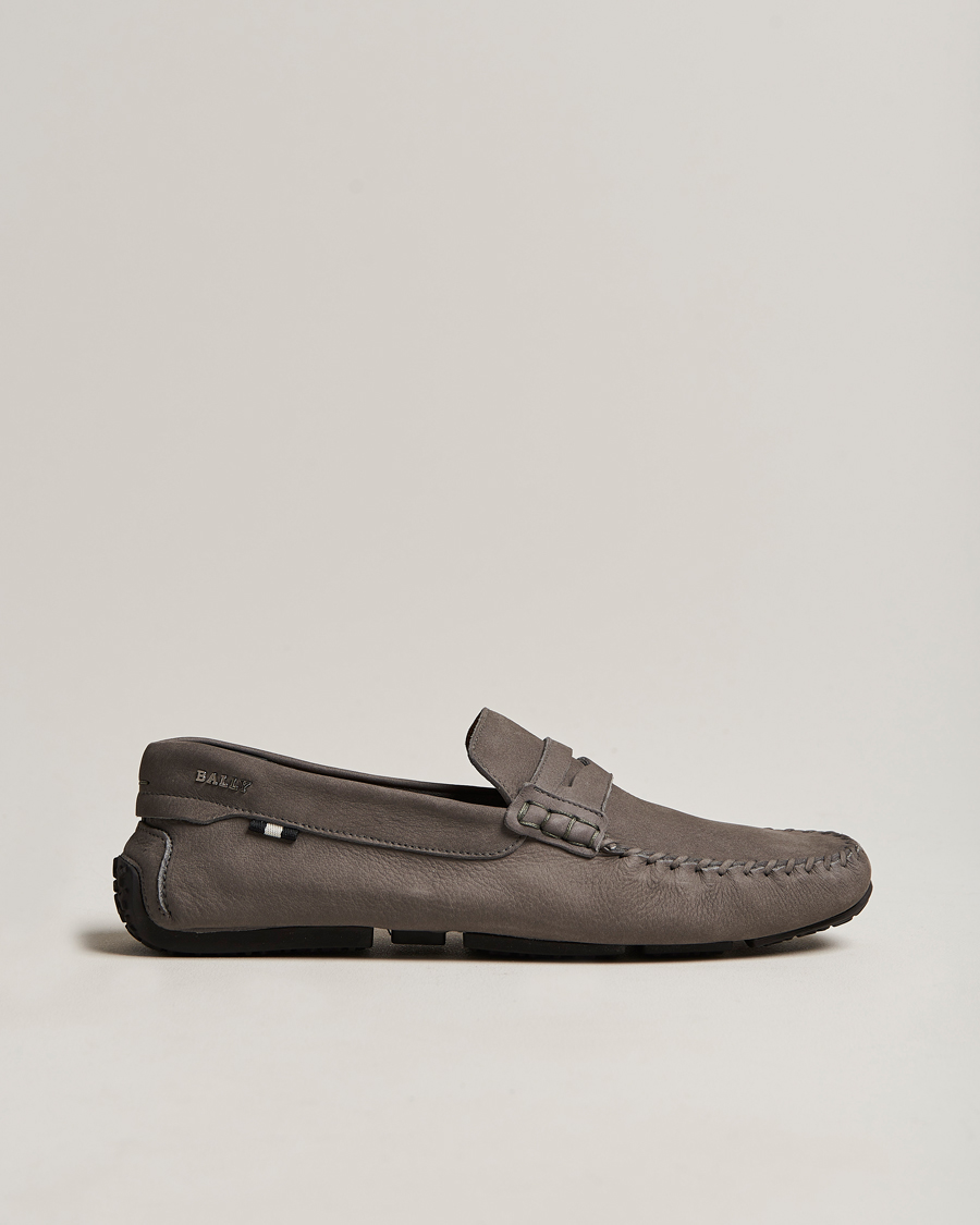 Herr | Bally Peir Calf Leather Car Shoe Dark Mineral | Bally | Peir Calf Leather Car Shoe Dark Mineral