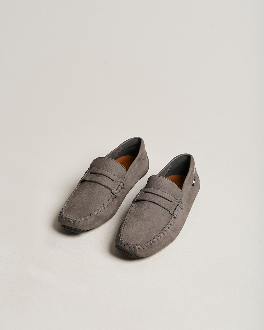 Herr | Bally Peir Calf Leather Car Shoe Dark Mineral | Bally | Peir Calf Leather Car Shoe Dark Mineral