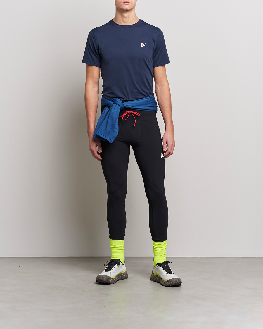 Herr | T-Shirts | District Vision | Deva-Tech Short Sleeve T-Shirt Navy