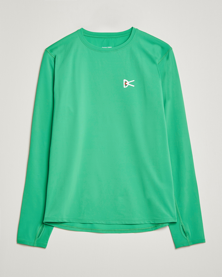 Herr | T-Shirts | District Vision | Deva-Tech Long Sleeve T-Shirt Algae