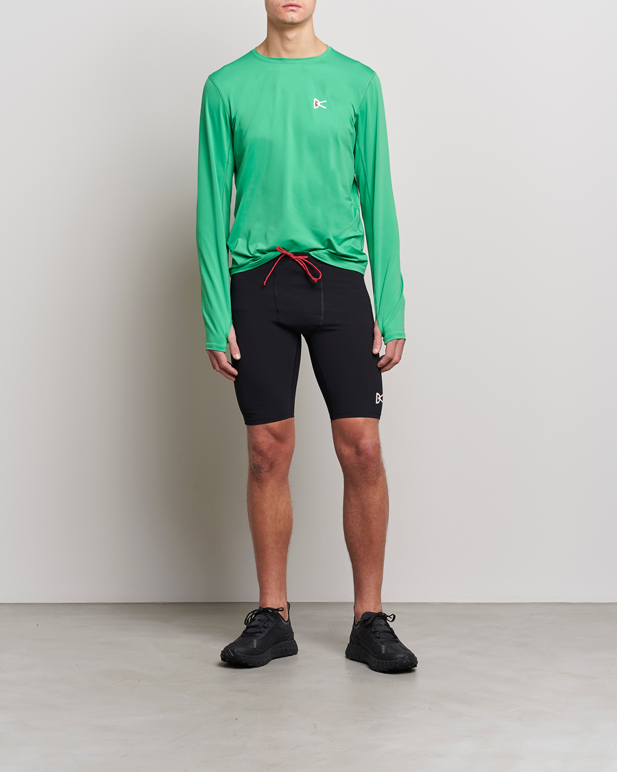 Herr | T-Shirts | District Vision | Deva-Tech Long Sleeve T-Shirt Algae