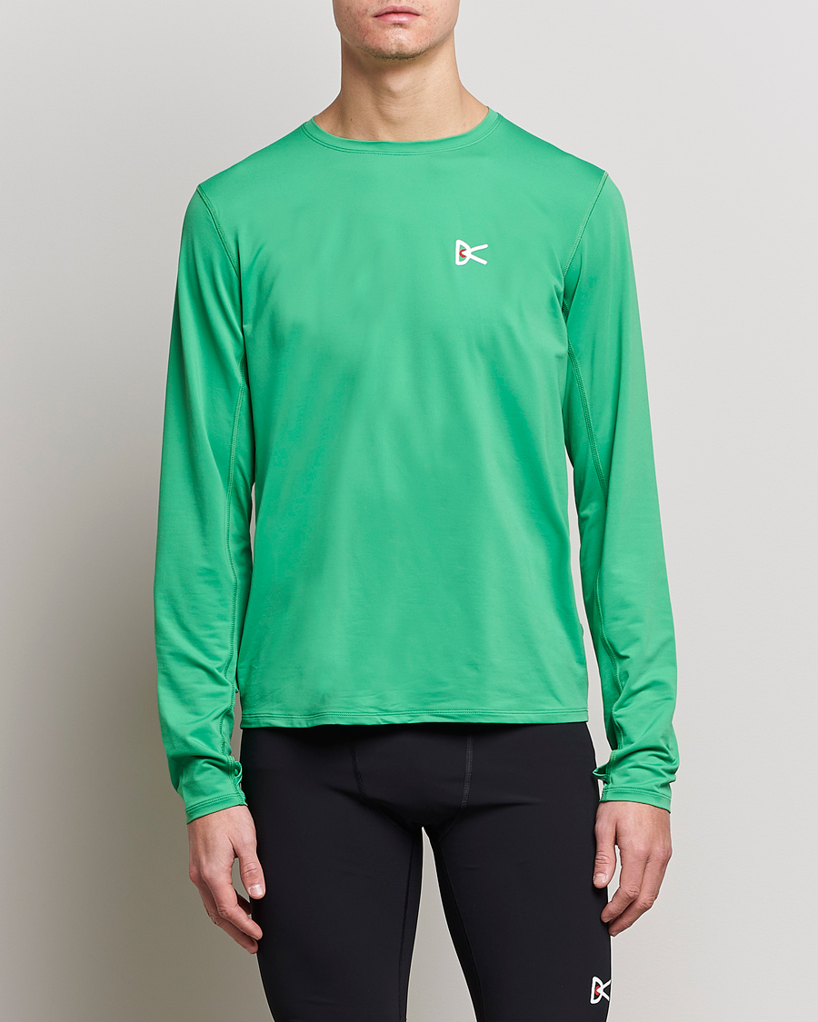 Herr | T-Shirts | District Vision | Deva-Tech Long Sleeve T-Shirt Algae