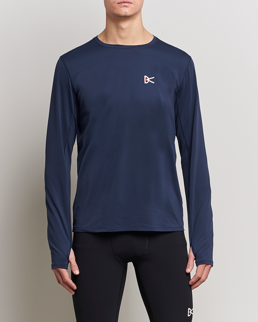 Herr | T-Shirts | District Vision | Deva-Tech Long Sleeve T-Shirt Navy