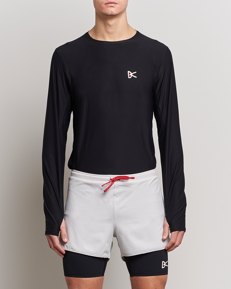 Herr | T-Shirts | District Vision | Aloe-Tech Long Sleeve T-Shirt Black