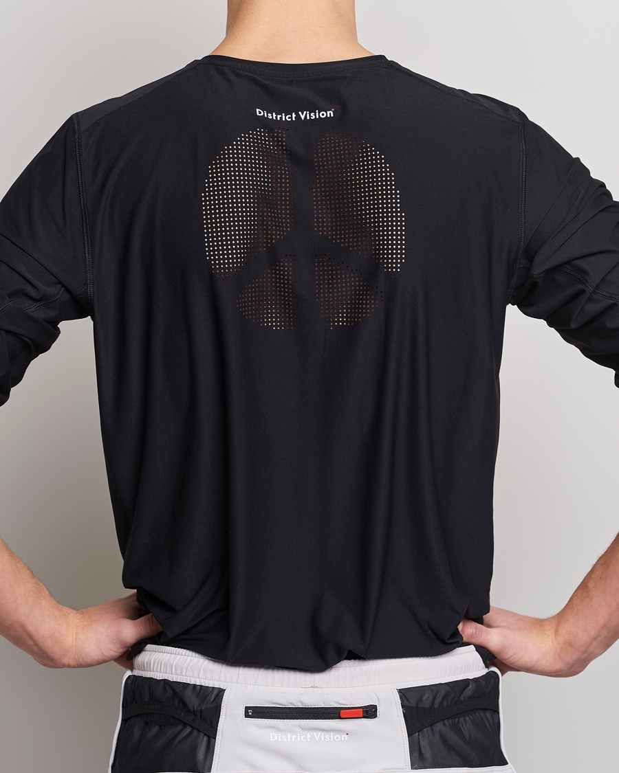 Herr | T-Shirts | District Vision | Aloe-Tech Long Sleeve T-Shirt Black