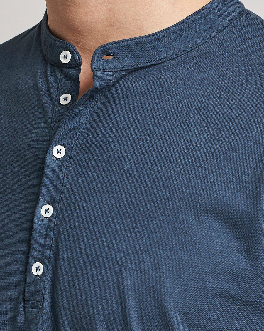 Herr | Tröjor | Massimo Alba | Hawai Watercolor Henley Moon Rock