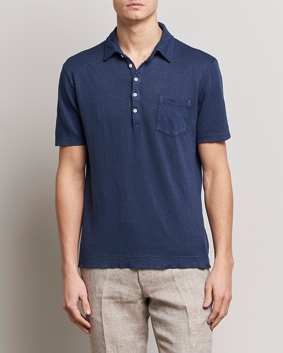 Herr |  | Massimo Alba | Wembley Linen Polo Navy
