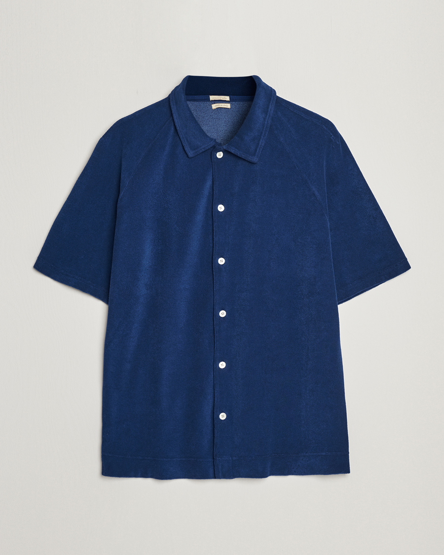 Herr | Pikéer | Massimo Alba | Terry Polo Shirt Navy