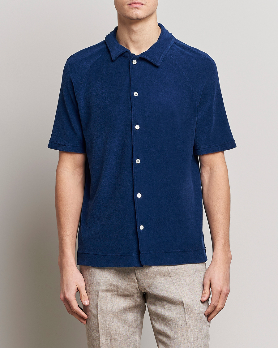 Herr |  | Massimo Alba | Terry Polo Shirt Navy