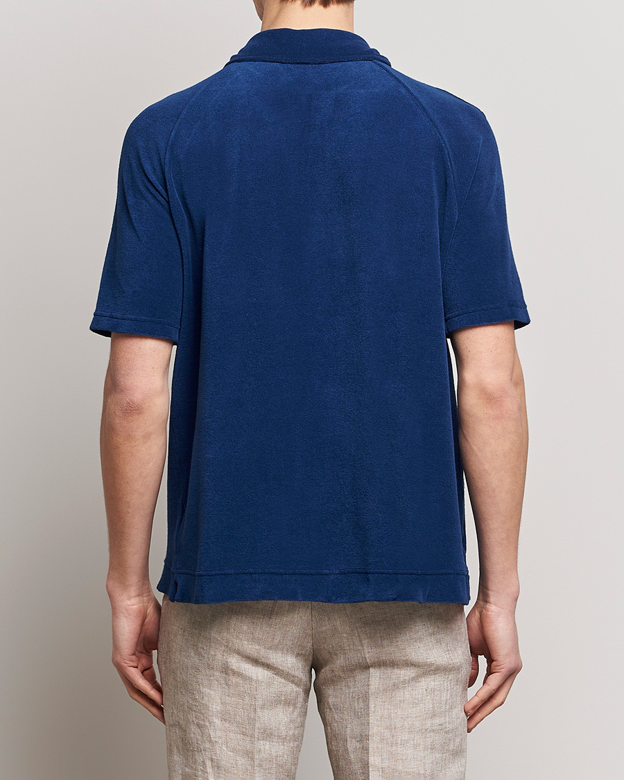Herr | Pikéer | Massimo Alba | Terry Polo Shirt Navy