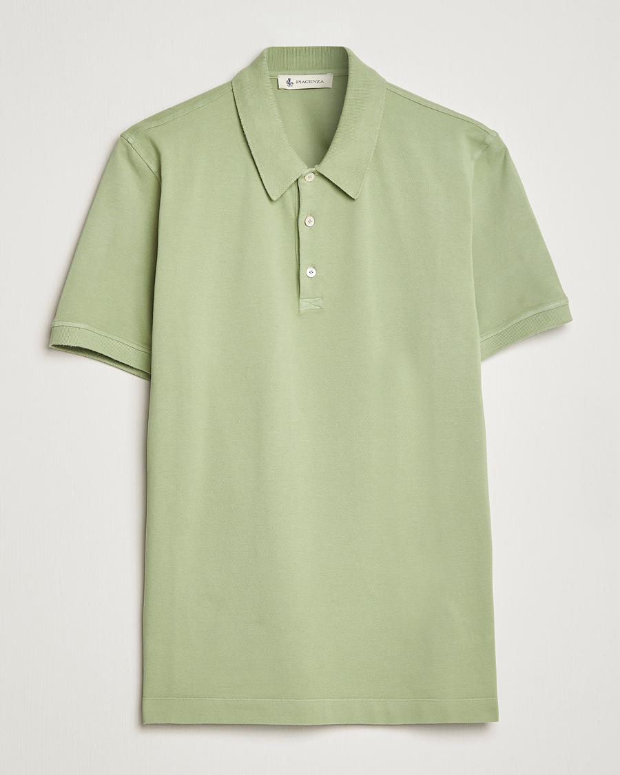 Herr | Pikéer | Piacenza Cashmere | Portofino Short Sleeve Polo Mint