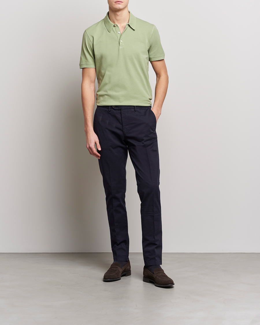 Herr | Pikéer | Piacenza Cashmere | Portofino Short Sleeve Polo Mint