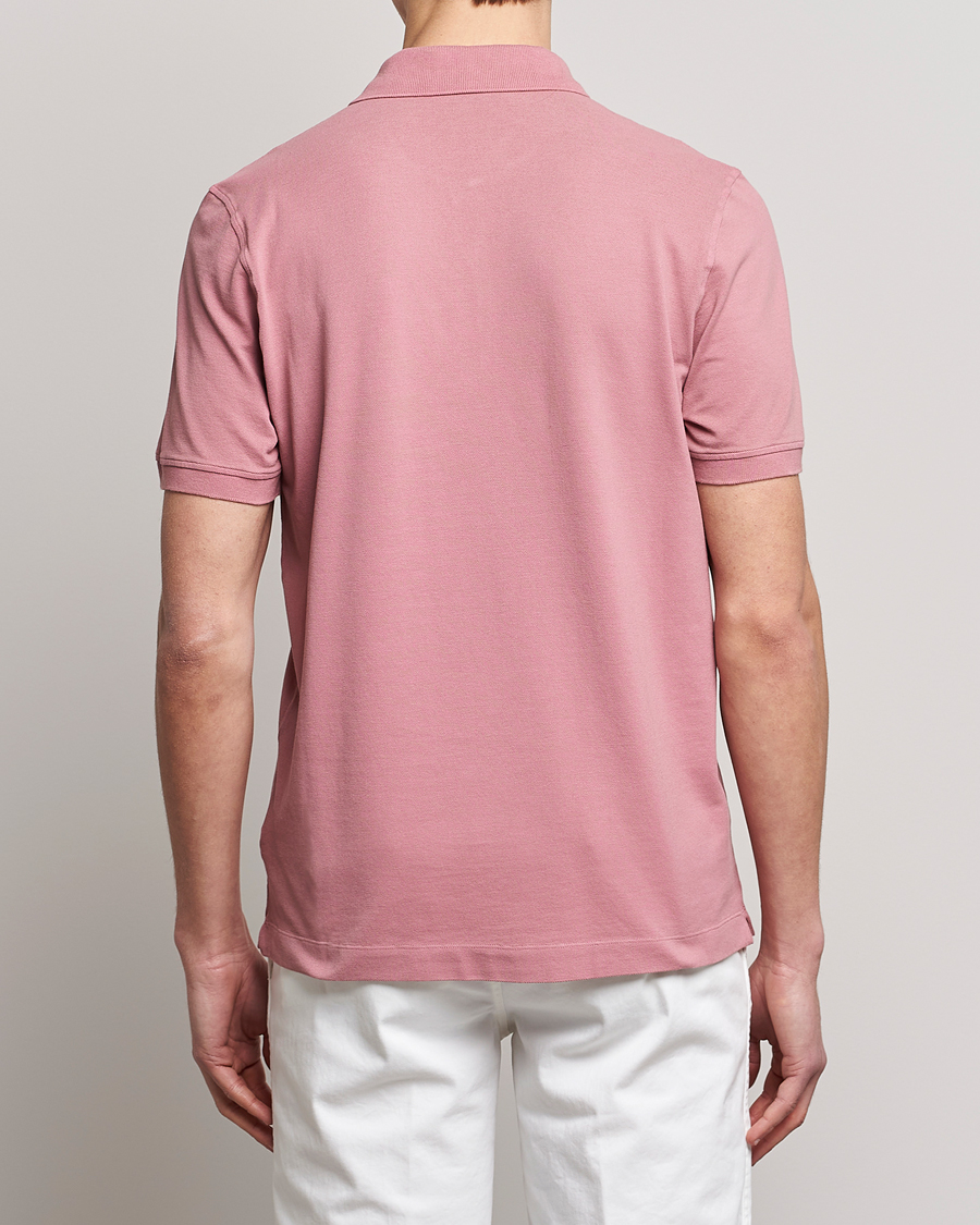 Herr | Pikéer | Piacenza Cashmere | Portofino Short Sleeve Polo Rosa