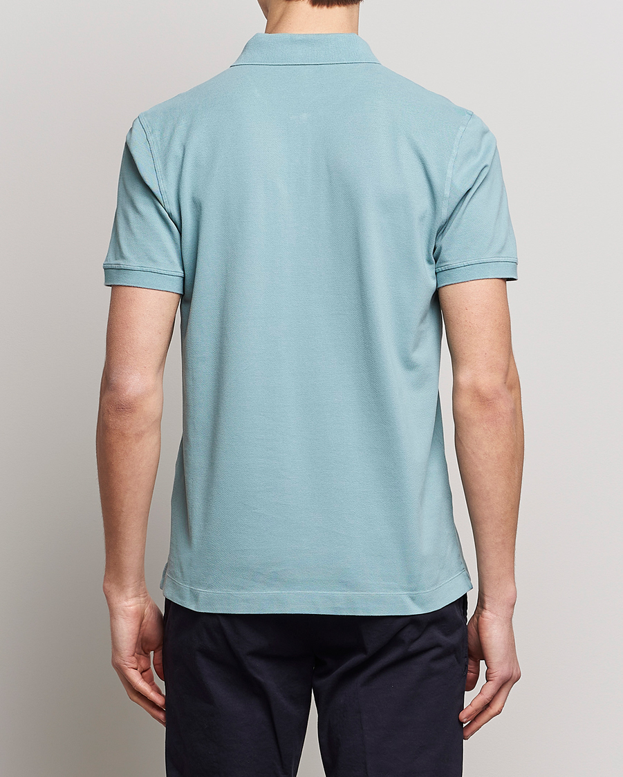 Herr | Pikéer | Piacenza Cashmere | Portofino Short Sleeve Polo Light Blue