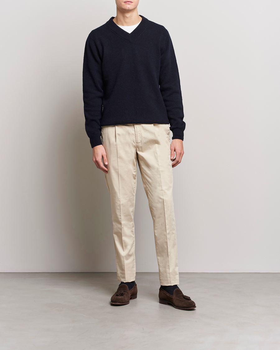 Herr | Byxor | PT01 | Gentleman Fit Cotton Stretch Chinos Light Beige