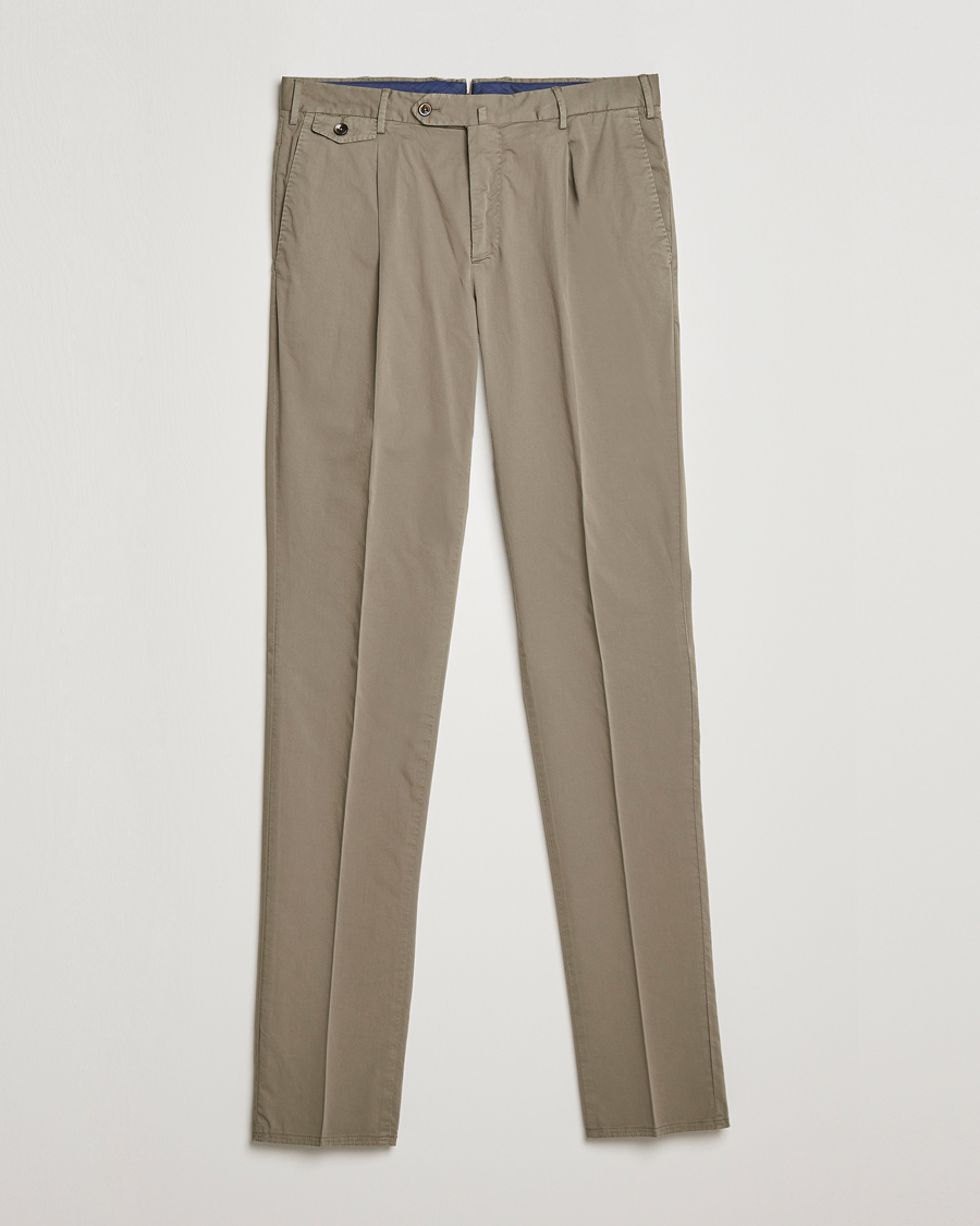 Herr | Byxor | PT01 | Gentleman Fit Cotton Stretch Chinos Taupe
