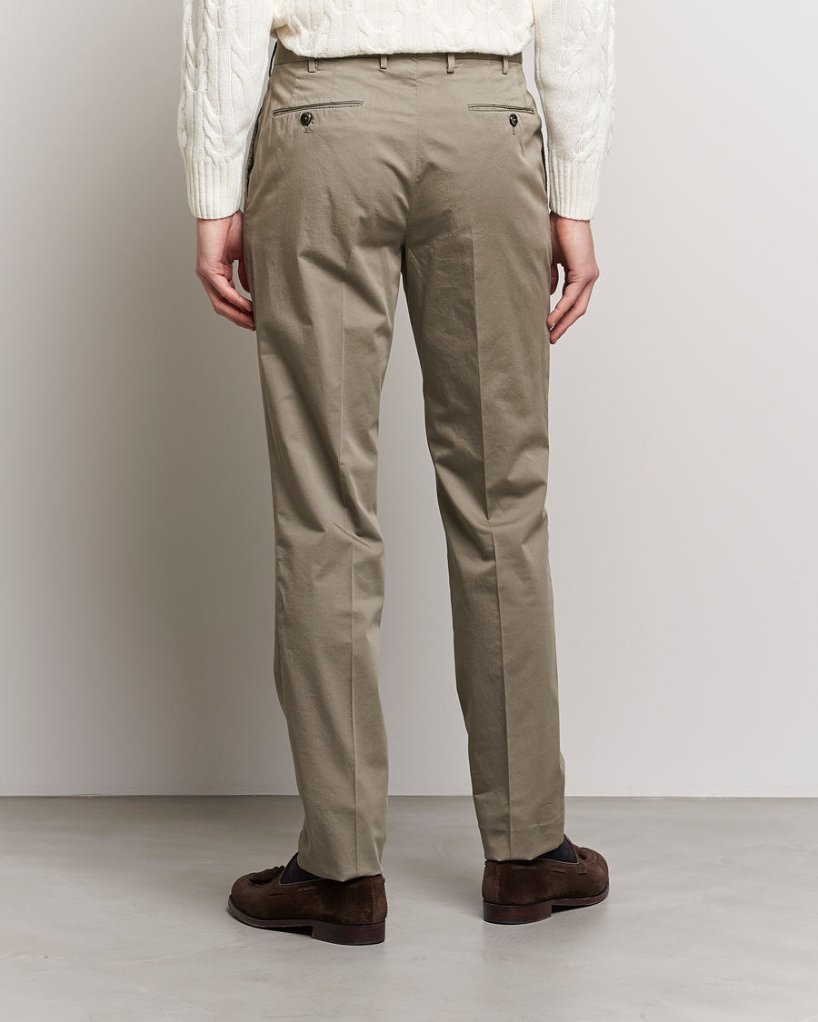 Herr | Byxor | PT01 | Gentleman Fit Cotton Stretch Chinos Taupe