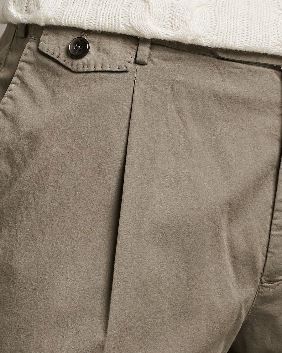 Herr | Byxor | PT01 | Gentleman Fit Cotton Stretch Chinos Taupe