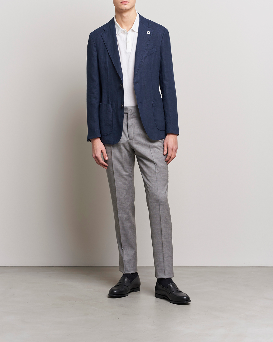 Herr | Byxor | PT01 | Gentleman Fit Wool Trousers Light Grey
