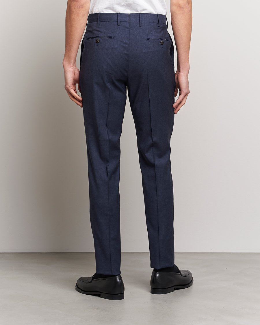 Herr | Byxor | PT01 | Gentleman Fit Wool Trousers Dark Blue