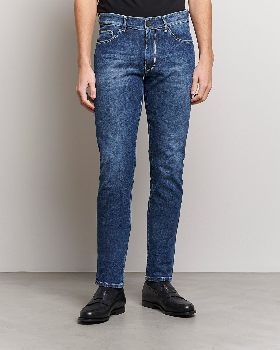 Herr | Slim fit | PT01 | Slim Fit Stretch Jeans Medium Blue Wash