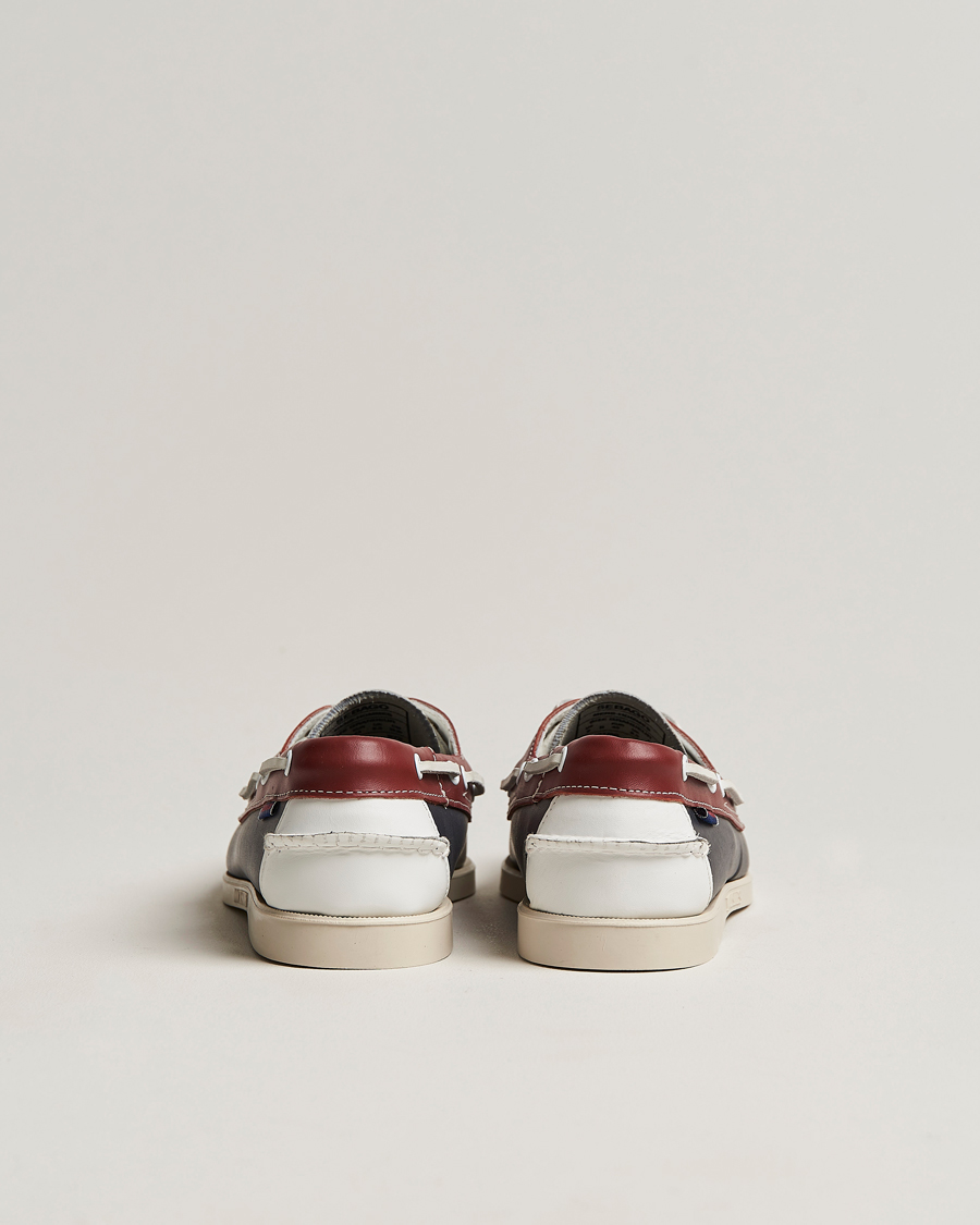 Herr | Sebago Portland Spinnaker Shoe Blue/Red/White | Sebago | Portland Spinnaker Shoe Blue/Red/White