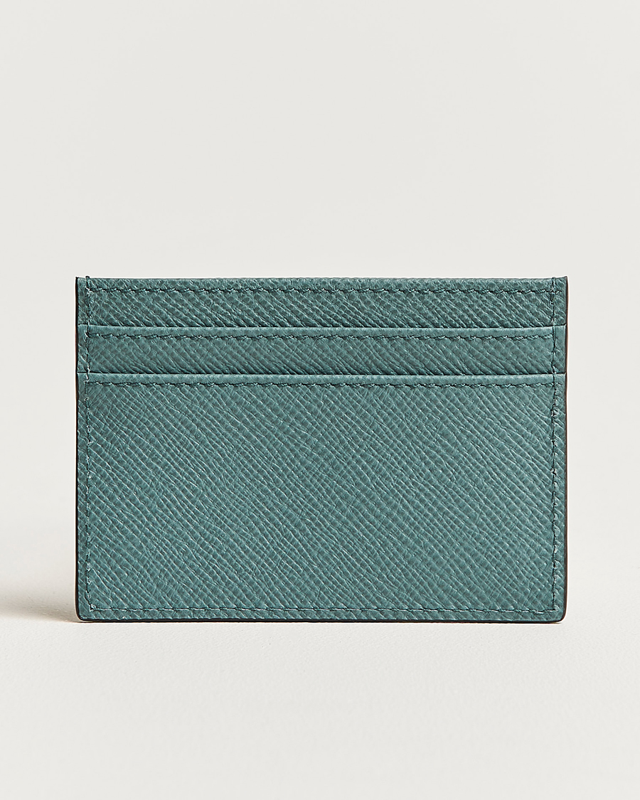 Herr | Smythson Panama Flat Cardholder Dark Teal | Smythson | Panama Flat Cardholder Dark Teal