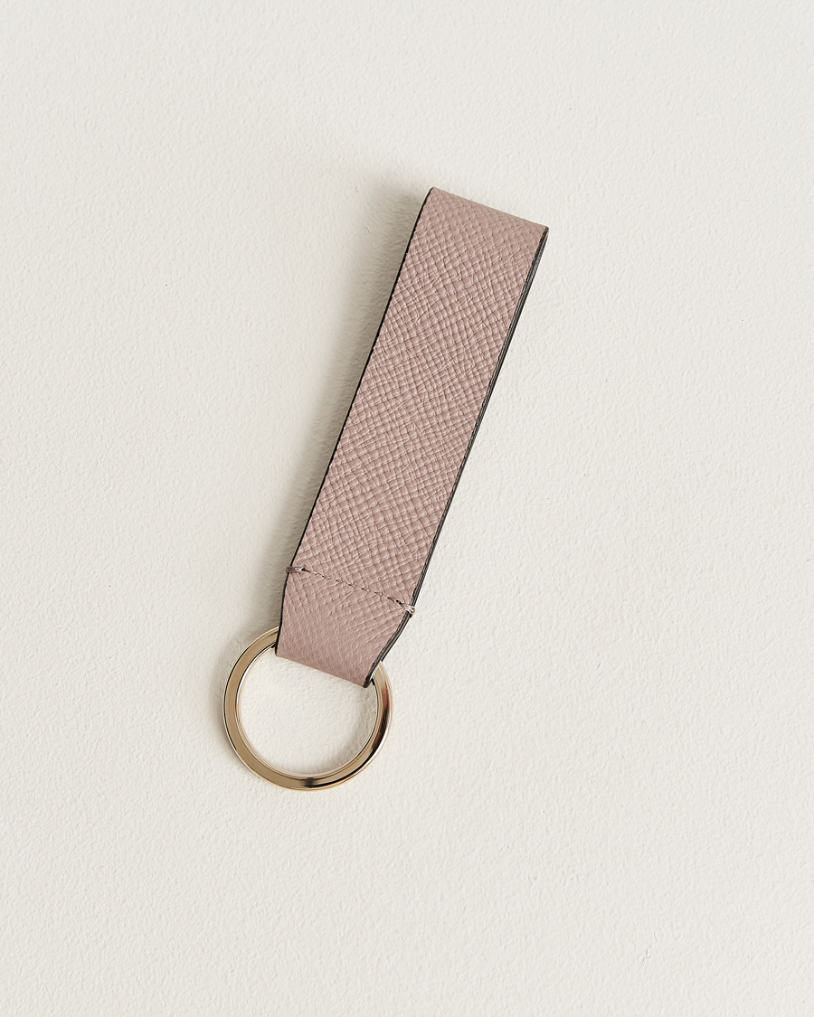 Herr | Nyckelringar | Smythson | Panama Leather Keyring Taupe
