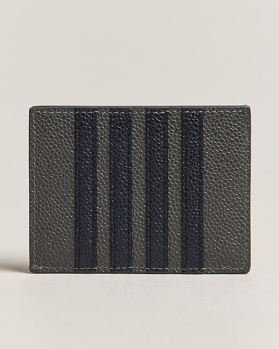 Herr | Thom Browne Pebble Grain Cardholder Dark Grey | Thom Browne | Pebble Grain Cardholder Dark Grey