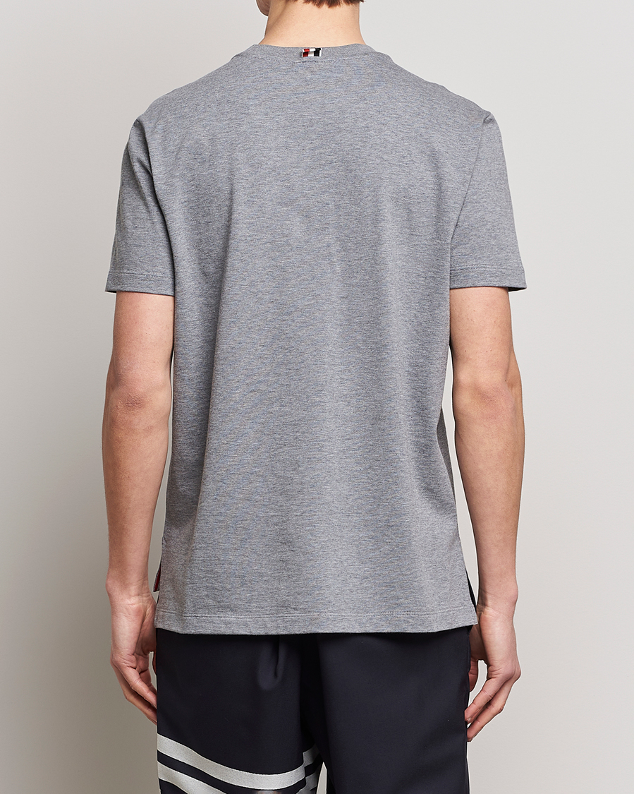 Herr | T-Shirts | Thom Browne | Anchor Embroidered T-Shirt Light Grey