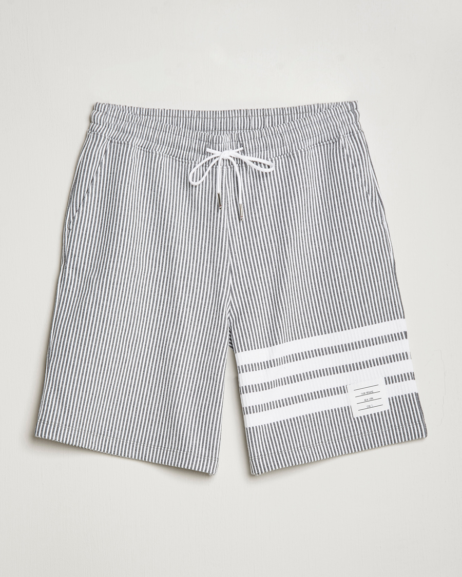 Herr | Shorts | Thom Browne | Seersucker Loopback Shorts Light Grey