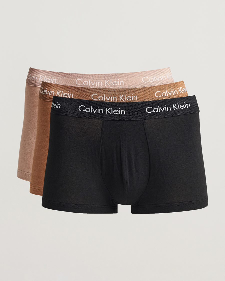 Herr | Underkläder | Calvin Klein | Cotton Stretch Trunk 3-Pack Black/Khaki/Beige